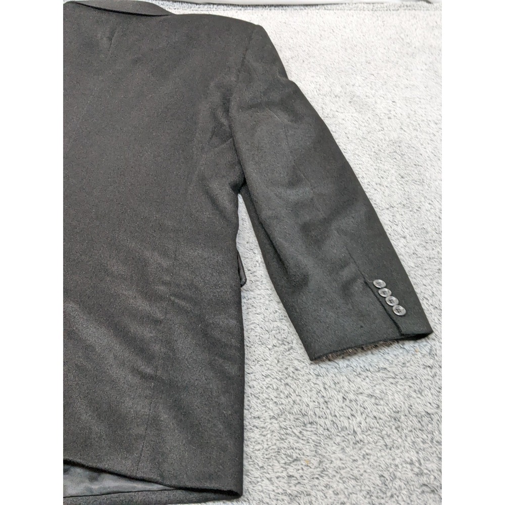 Pronto Uomo Couture 46L Black 100% Cashmere Mens Blazer Jacket Sport Coat‎ NWOT - Picture 13 of 14
